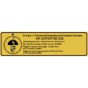 Ignition point label 911 - 2,7 / 911SC - 3,0