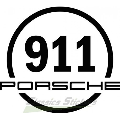 Sticker rond 911