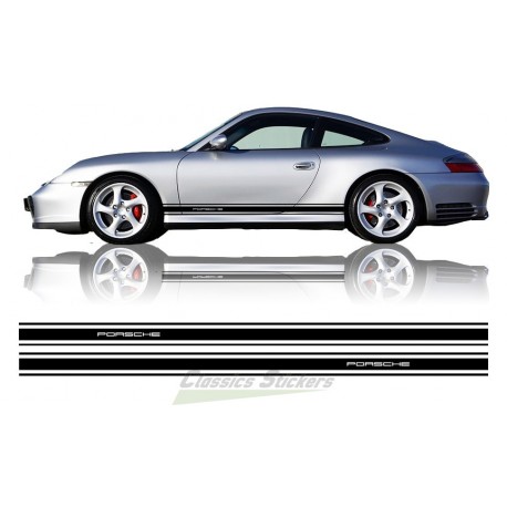 Bandes latérales Porsche découpé