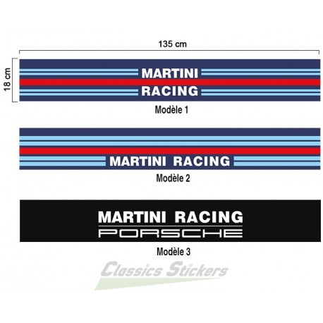 Bandeau pare soleil Martini Racing