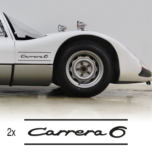 Carrera 6 lettering
