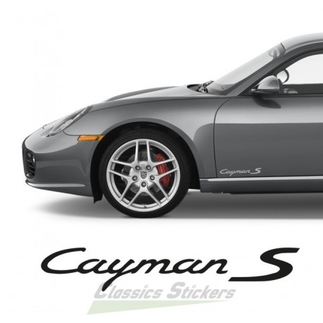Cayman S lettering
