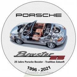 25 years boxster sticker