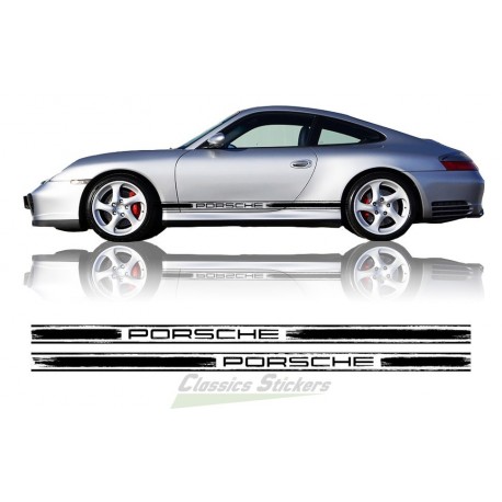 Bandes latérales Porsche usées