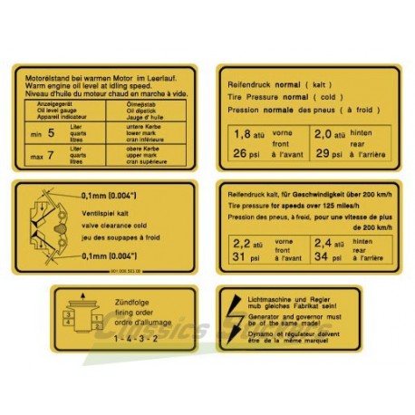 Pack adhésifs traverse moteur 912