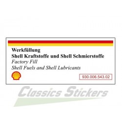 Shell Fuel & Oil Air Box Sticker