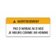 Sticker pas d'airbag ni d'abs