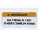 Sticker pas d'airbag ni d'abs