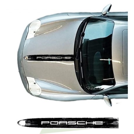 Bande capot Porsche scratched
