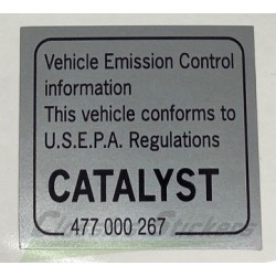 Catalytic Converter decal