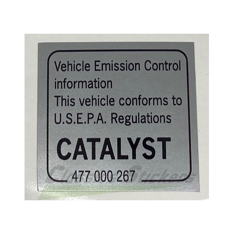 Catalytic Converter decal