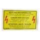 Danger High voltage label