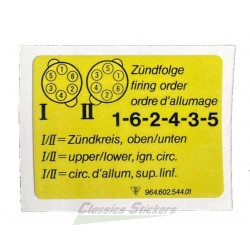 Firing order label for 964