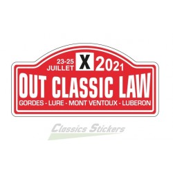 OCL 2021 plate sticker