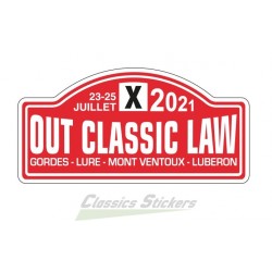 OCL 2021 plate sticker