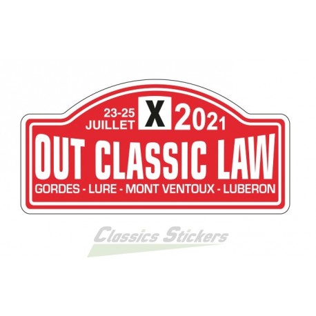 OCL 2021 plate sticker