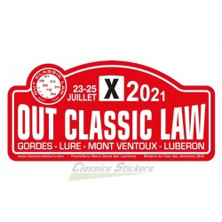 OCL 2021 plate sticker