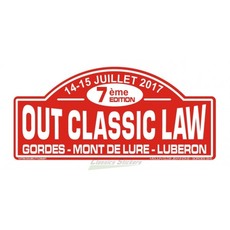 OCL 2017 rally plate