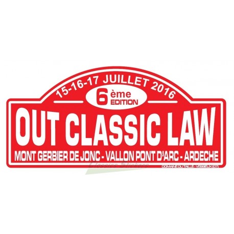OCL 2016 rally plate