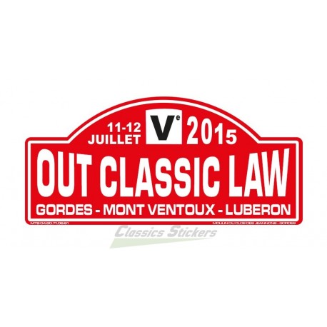 OCL 2015 rally plate