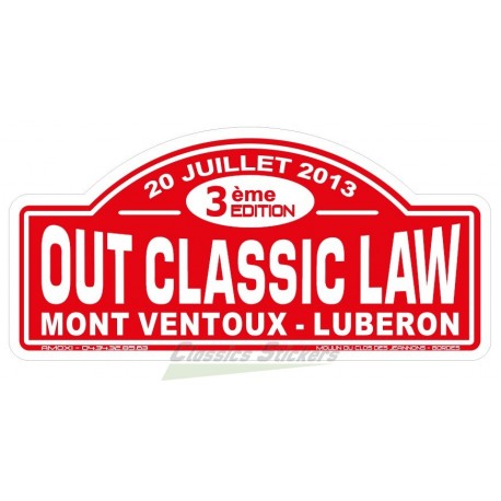 OCL 2013 rally plate