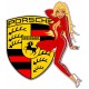 Sticker Pinup vintage Porsche 2