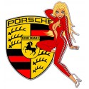 Sticker Pinup vintage Porsche 2