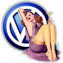 Pin-up VW Sticker 