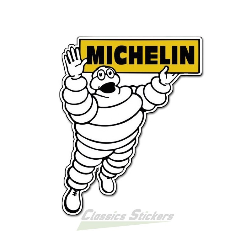 Sticker Bibendum Michelin Grand - Rétro Passion Story