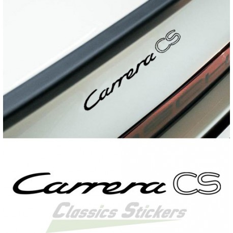 Carrera CS lettering