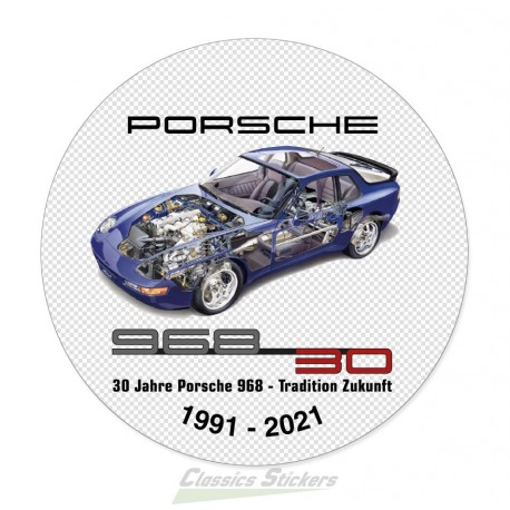 968 sticker 30 years anniversary sticker