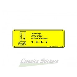 Firing order label for 944