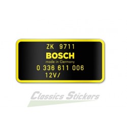 Bosch RPM Transducer Decal