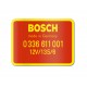 Red Bosch RPM Switch Decal