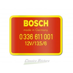 Red Bosch RPM Switch Decal