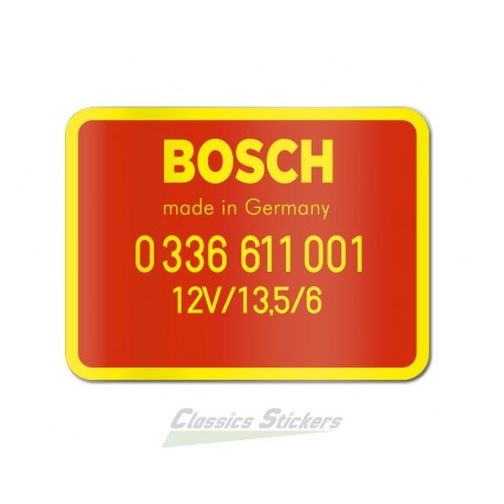 Red Bosch RPM Switch Decal