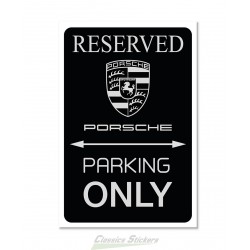 Plaque Porsche only