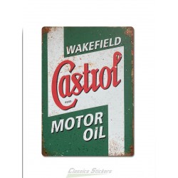 Plaque métal Castrol