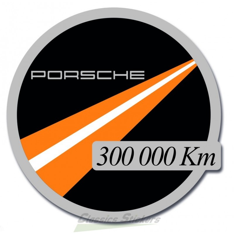 Autocollant Porsche 30000km