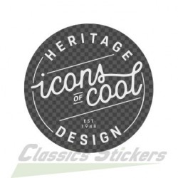 Icons of cool sticker