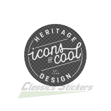 Icons of cool sticker