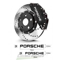Kit 4 stickers of Porsche lettering for brake