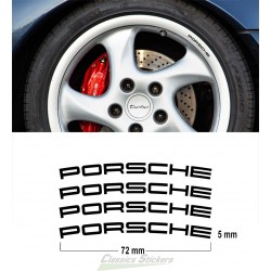 Kit of 4 stickers for rims