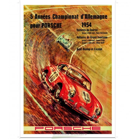1954 German Championship poster