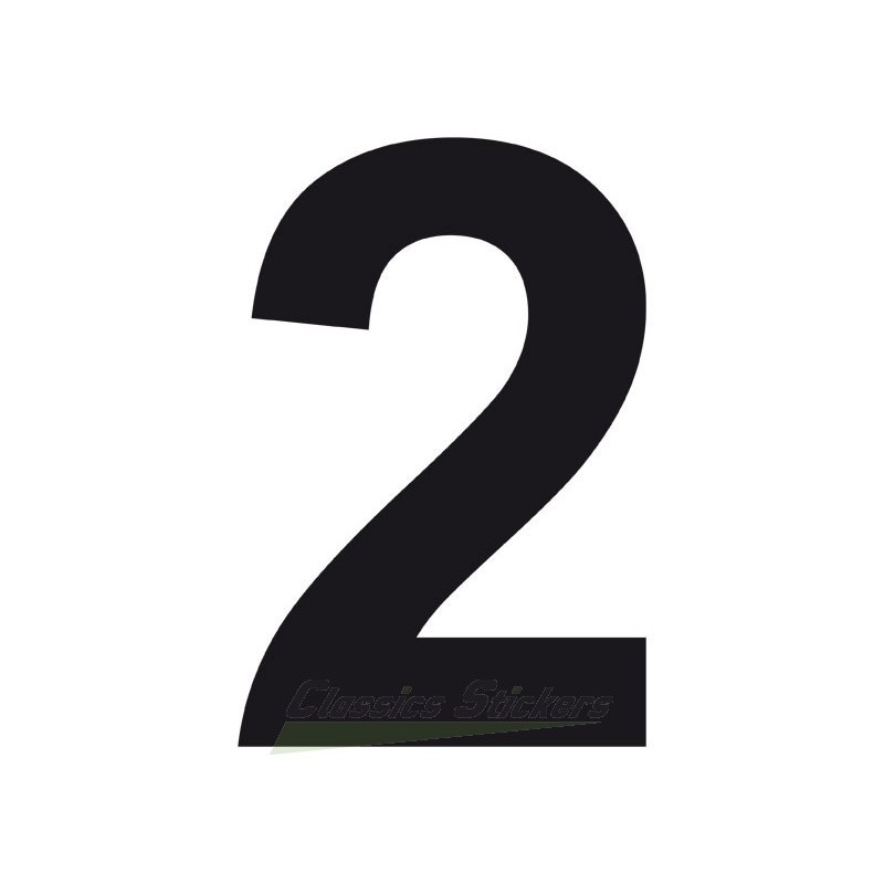 Race Number Sticker, set of 2, black, € 5,90