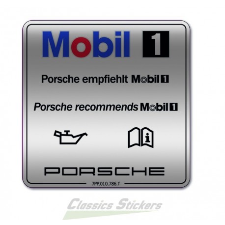 étiquette Porsche Mobil1
