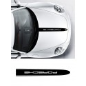 Porsche hood strip with edging