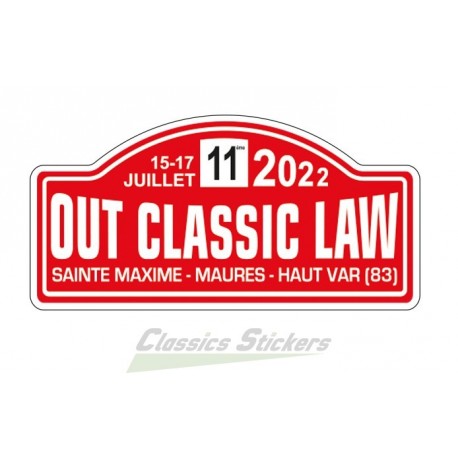 OCL 2022 plate sticker