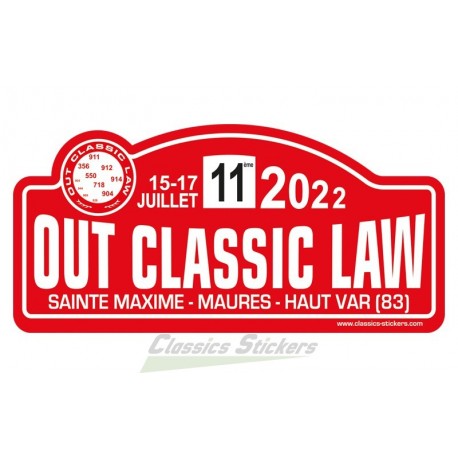 OCL 2021 rally plate