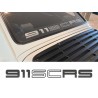 911 SC RS lettering